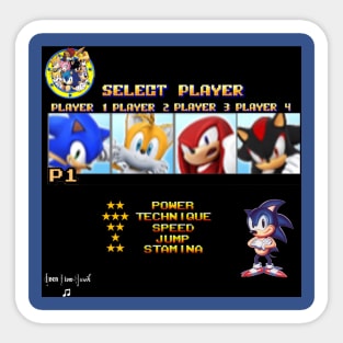 Streets of Rage x Sonic the Hedgehog (Sonic) Sticker